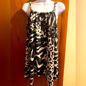 Thin Strapped Tank Top/Womens Sz.L